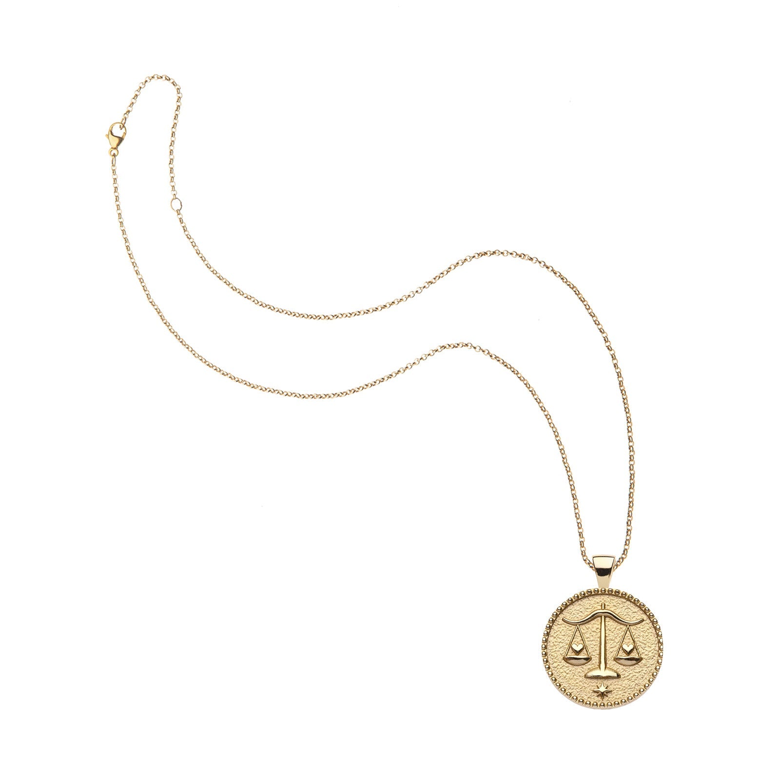 LIBRA JW Small Zodiac Pendant Coin - Sep 23 - Oct 22