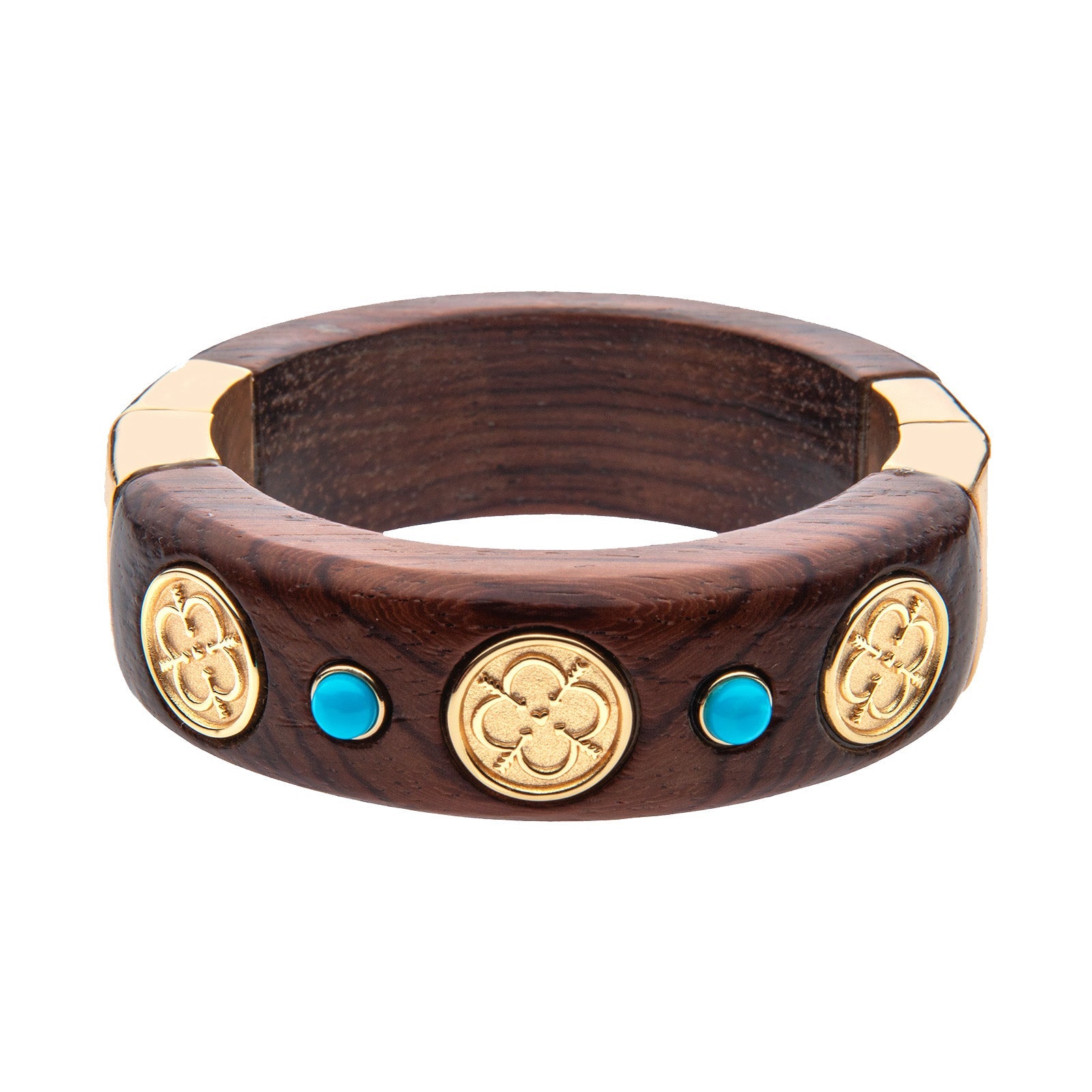 Carved with LOVE Wood Bangle