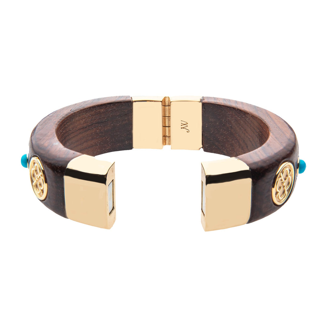 Carved with LOVE Wood Bangle