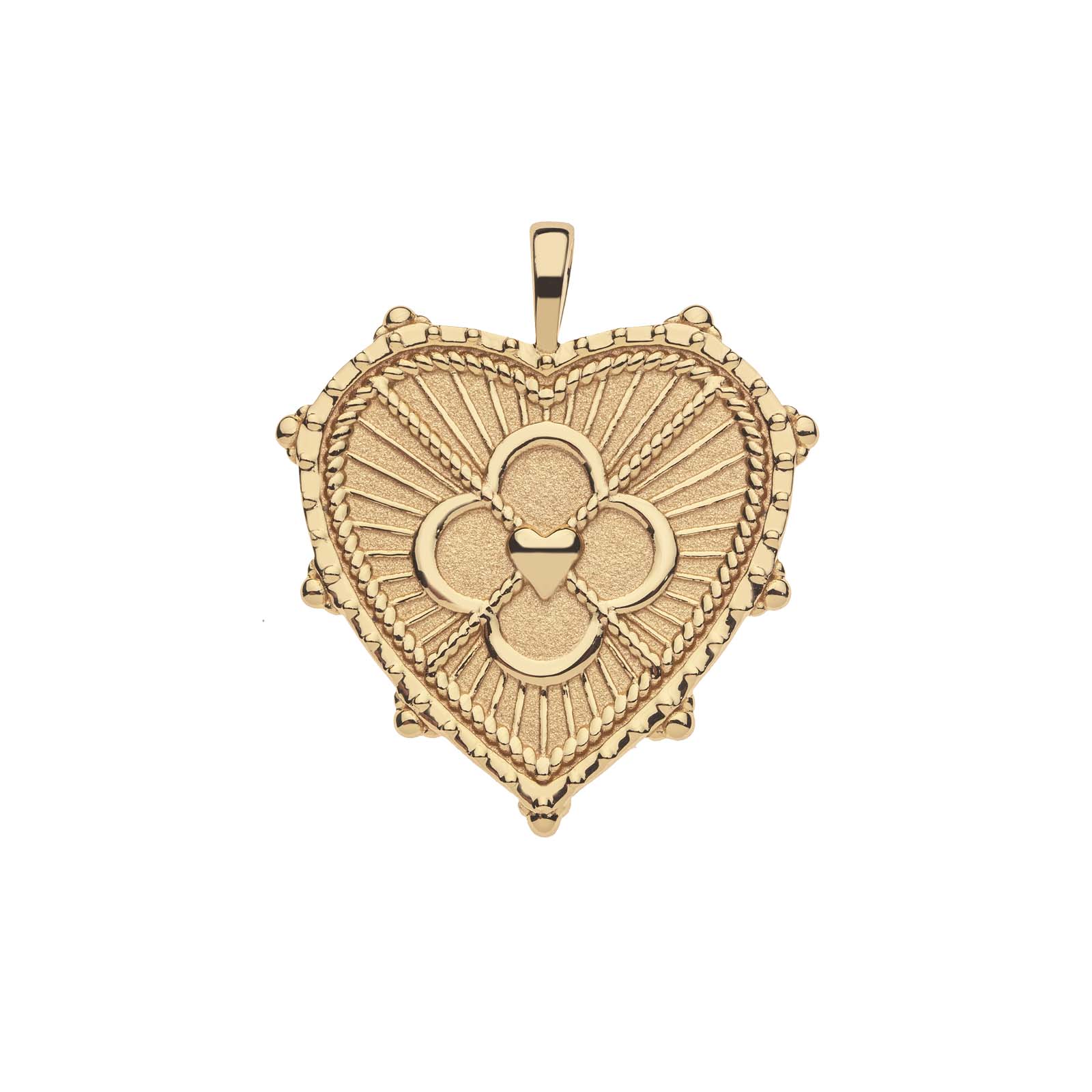 LOVE JW Quatrefoil Heart Pendant