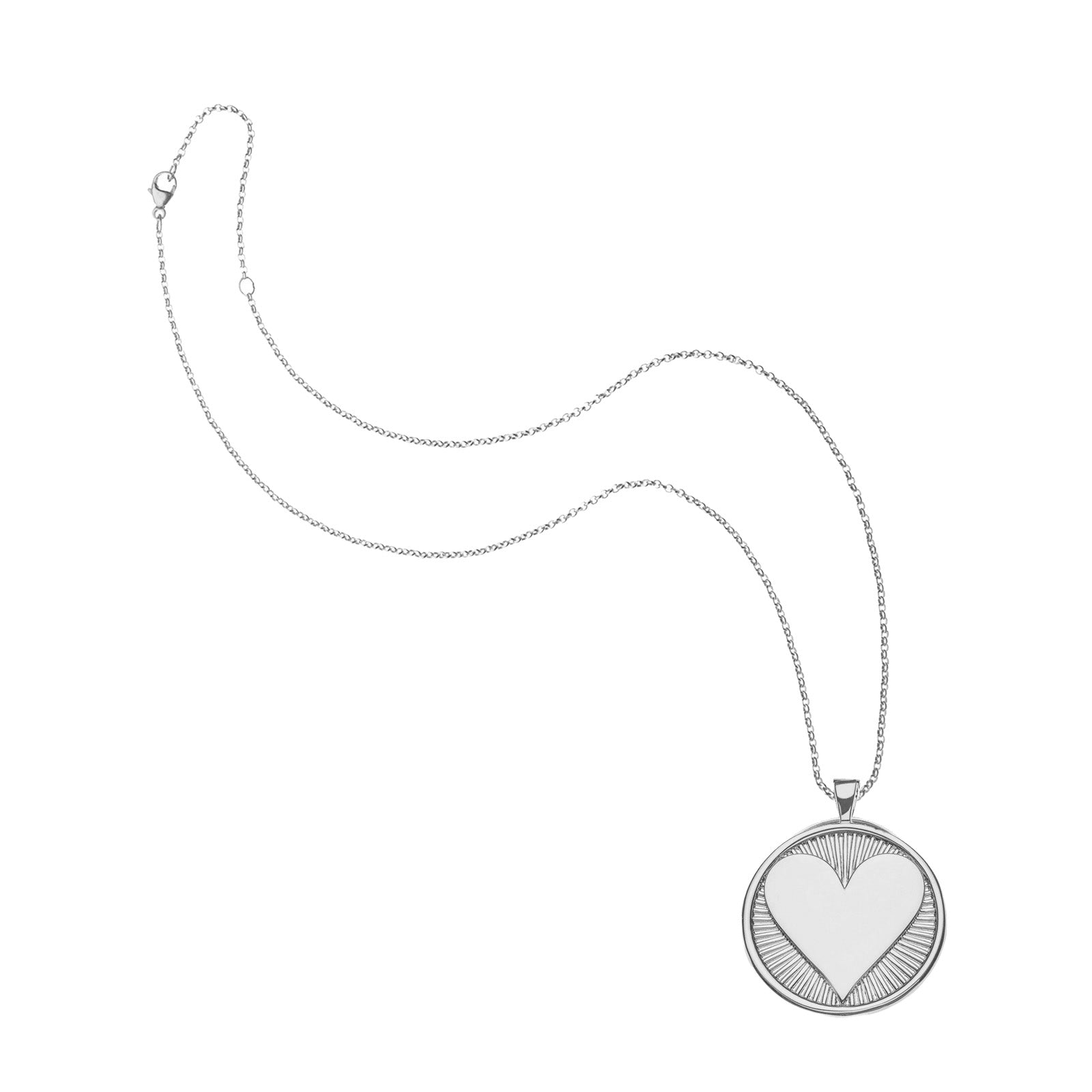 LOVE Hearts Find Me Pendant in Silver