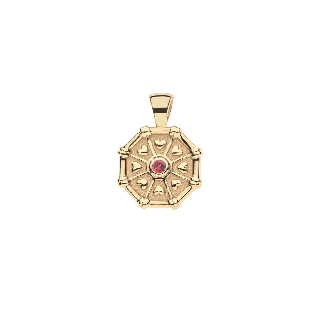 LUCKY Octagon Birthstone Pendant