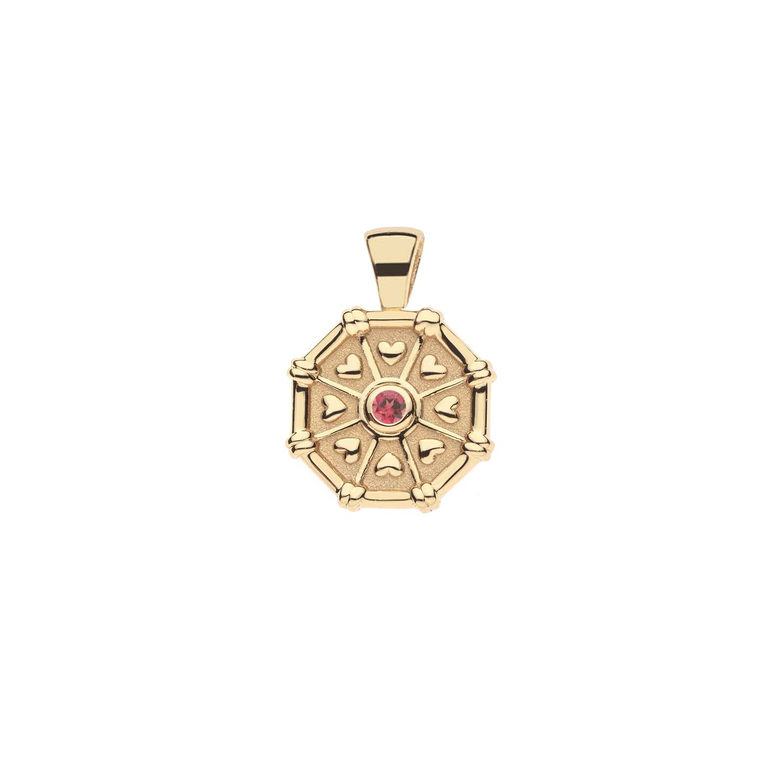 LUCKY Octagon Birthstone Pendant