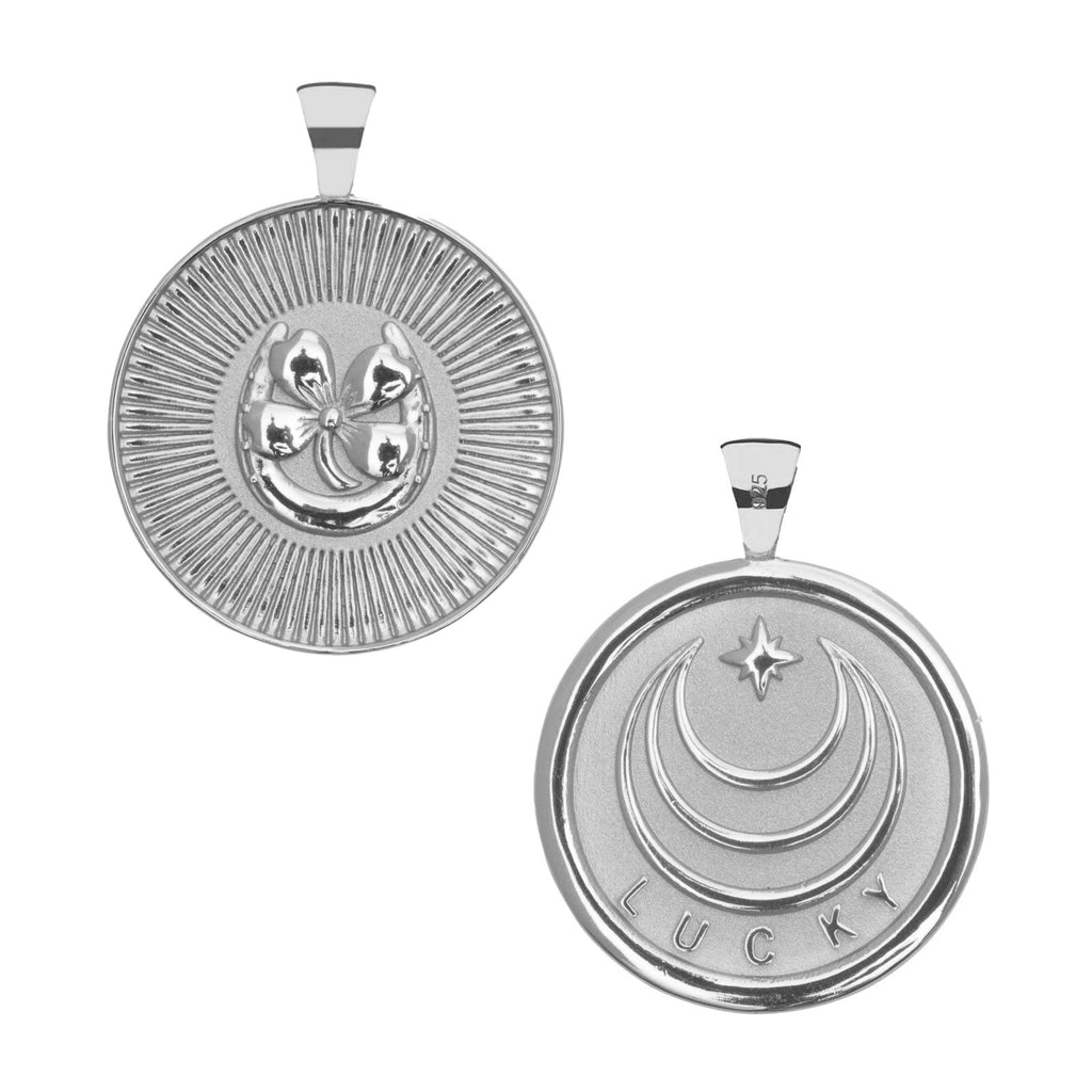 LUCKY JW Original Pendant Coin in Silver