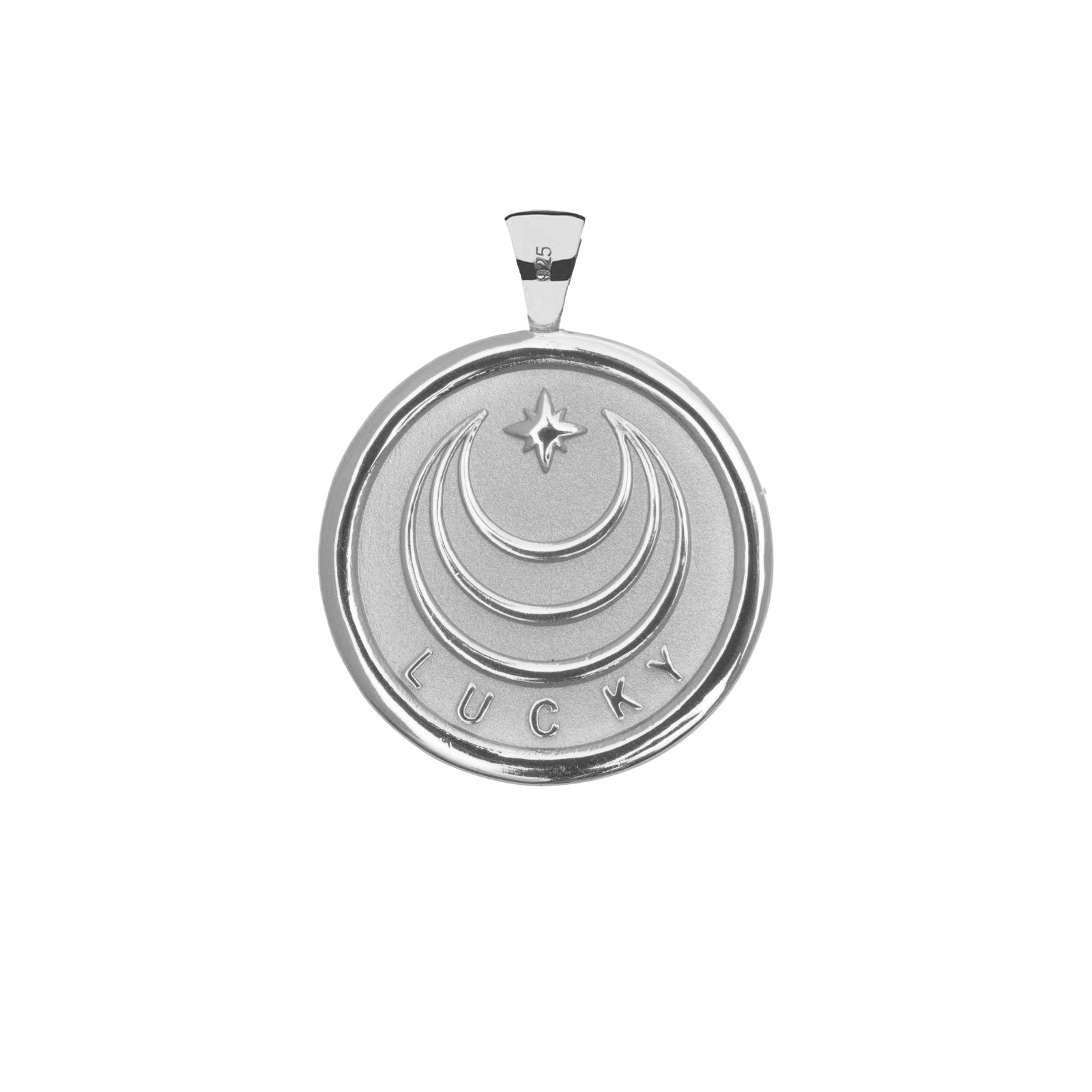 LUCKY JW Original Pendant Coin in Silver