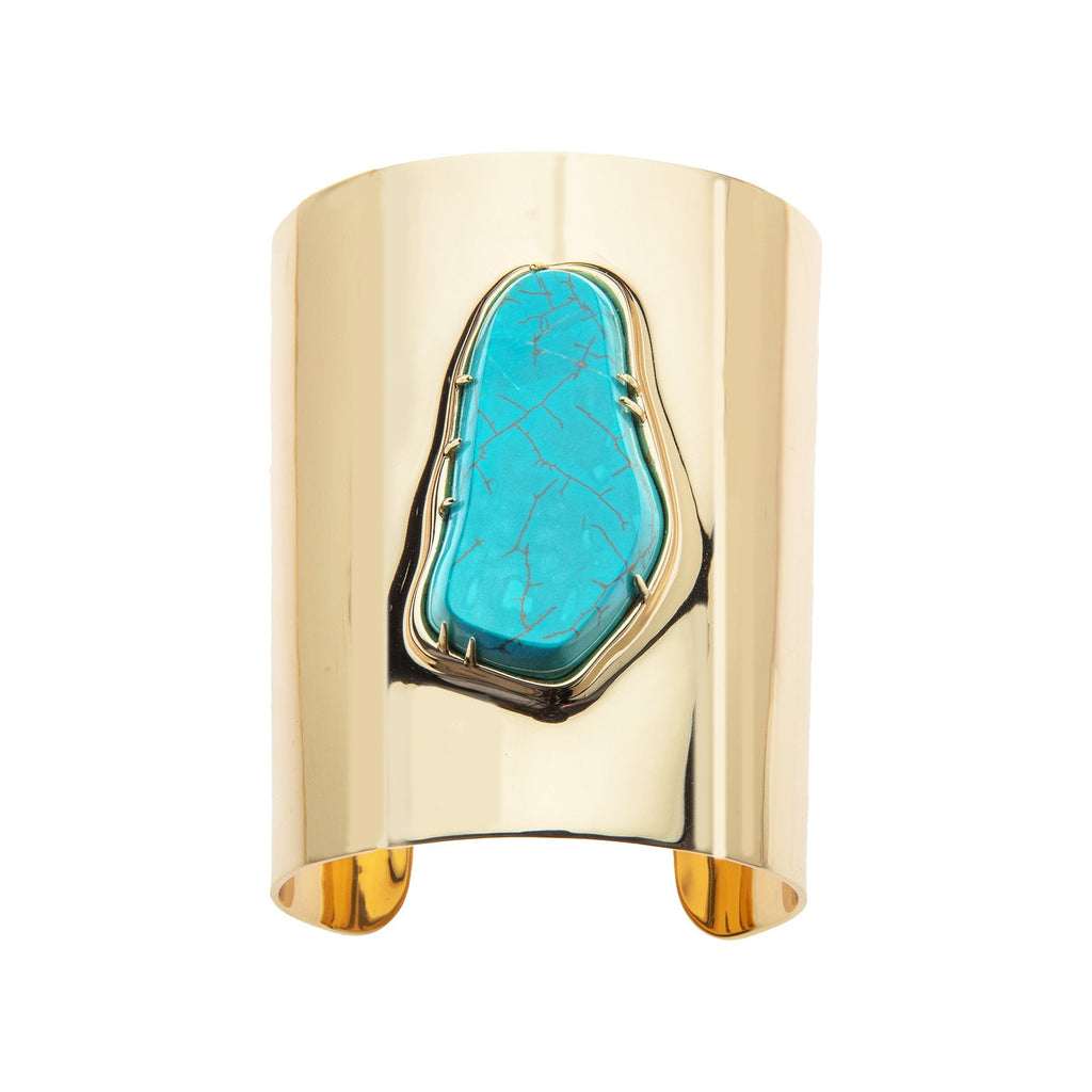 LUCKY Turquoise Nugget Cuff