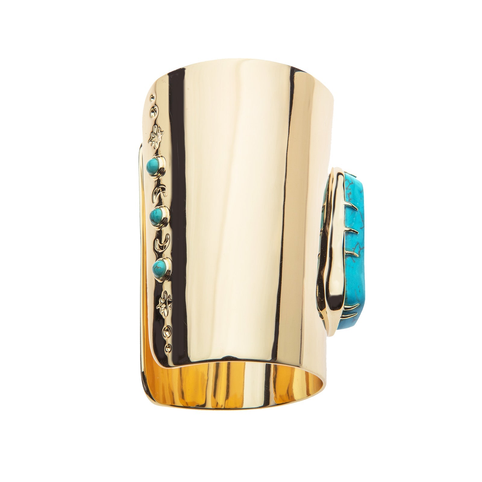 LUCKY Turquoise Nugget Cuff