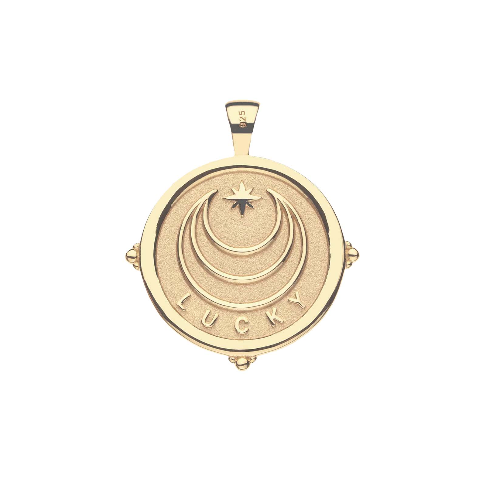 LUCKY JW Original Pendant Coin (Bonne Chance) in Solid Gold