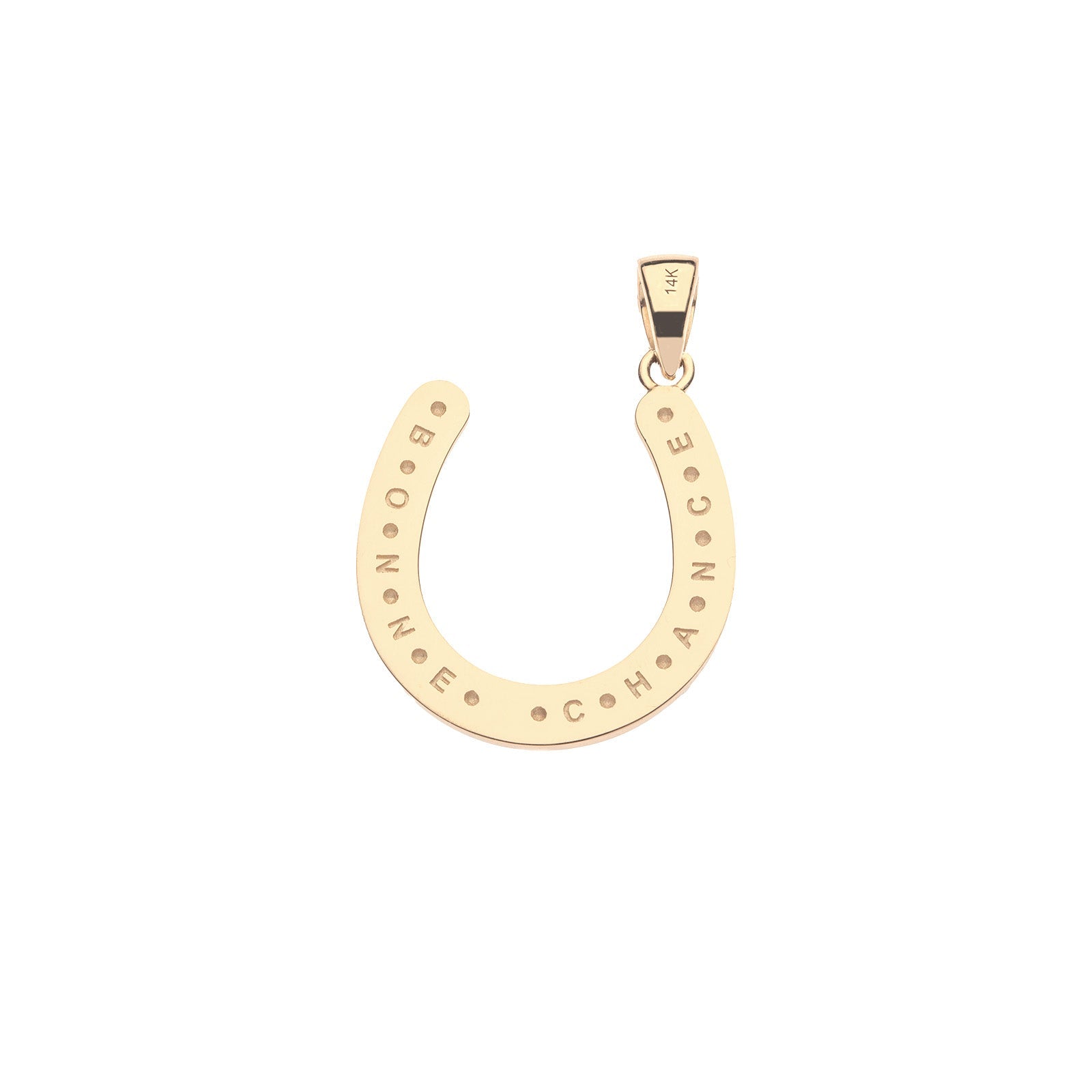 LUCKY Count Your Wishes Horseshoe in Solid Gold with Multicolored Stones