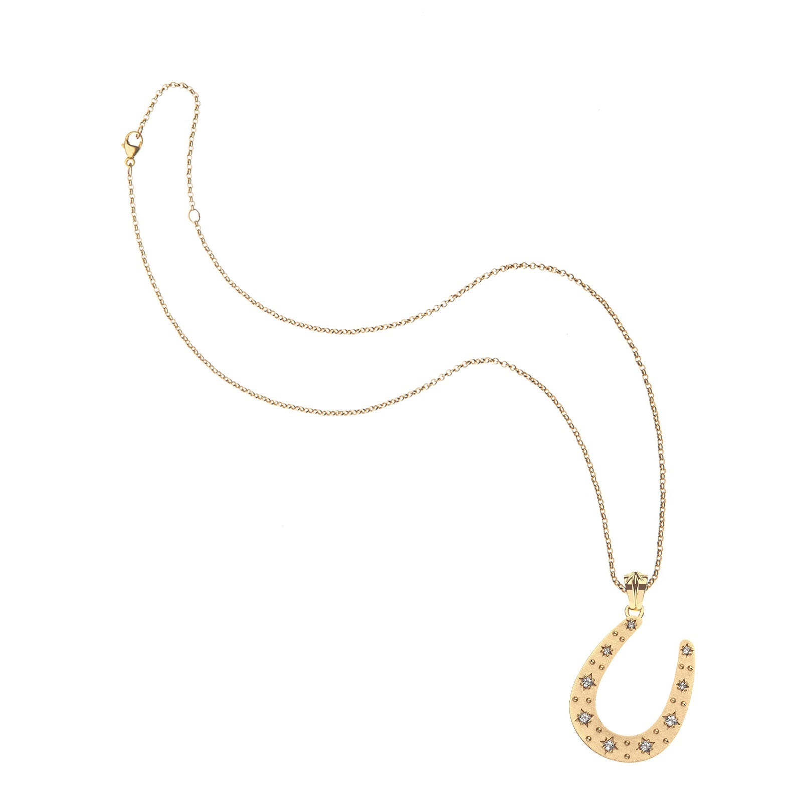 LUCKY Starry Horseshoe Pendant
