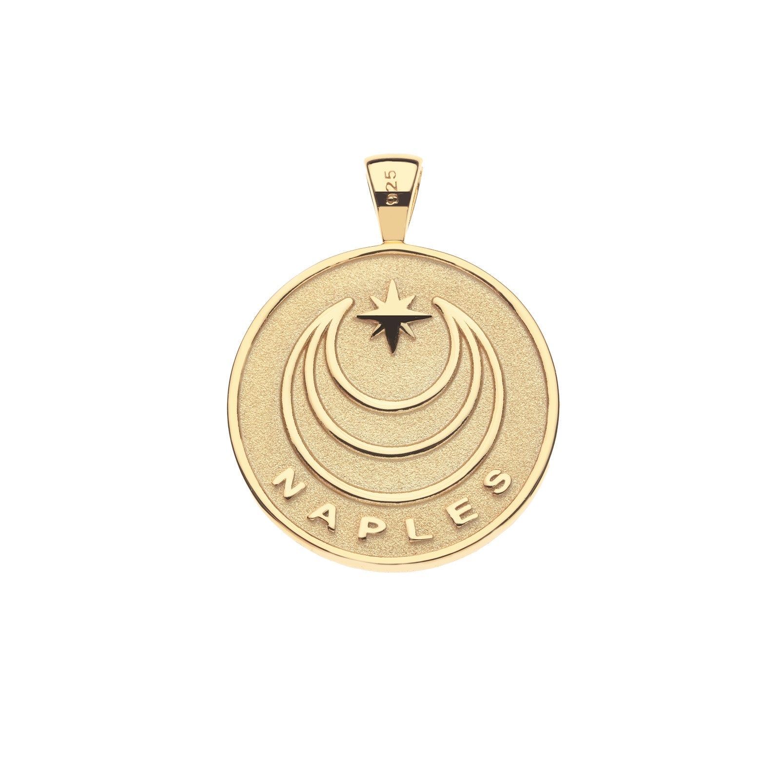 NAPLES JW Original Embellished Pendant Coin