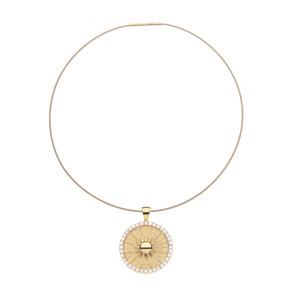 NAPLES JW Original Embellished Pendant Coin