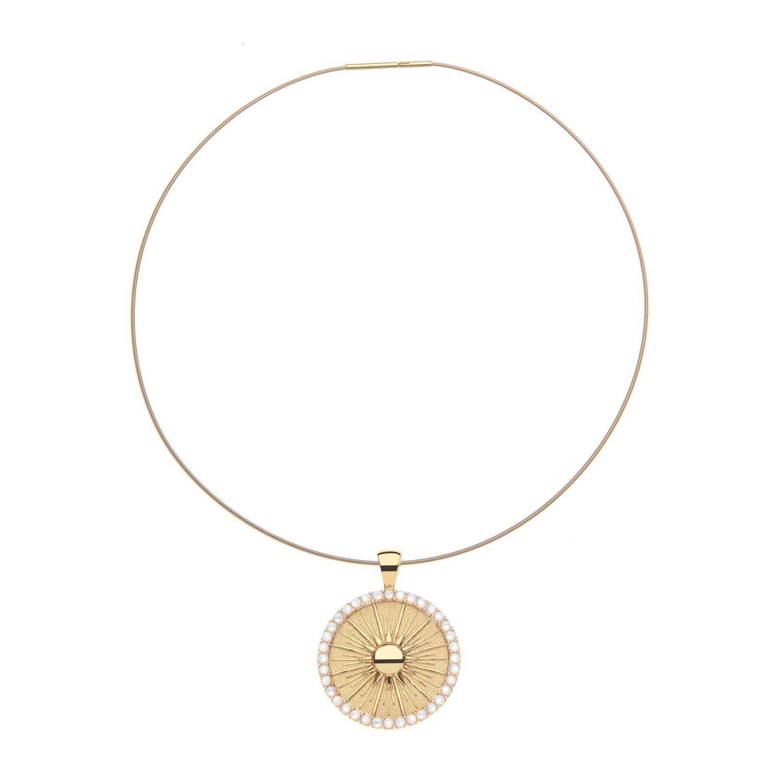 NAPLES JW Original Embellished Pendant Coin