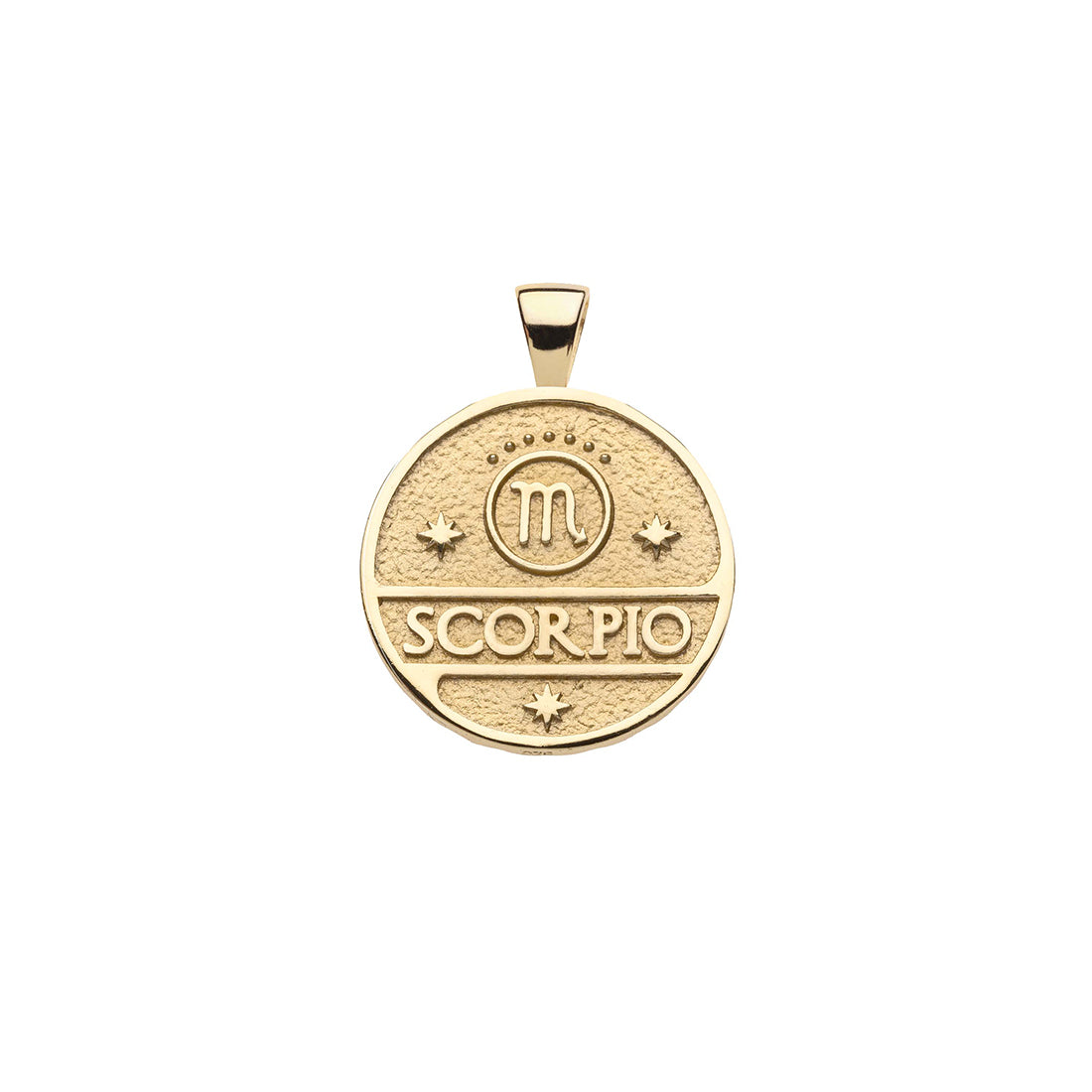 SCORPIO JW Small Zodiac Pendant Coin - Oct 23 - Nov 21