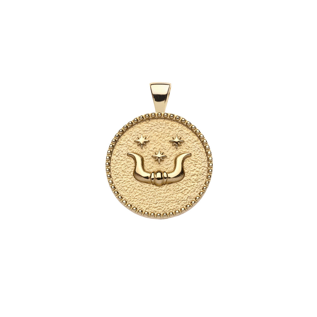 TAURUS JW Small Zodiac Pendant Coin - Apr 20 - May 20