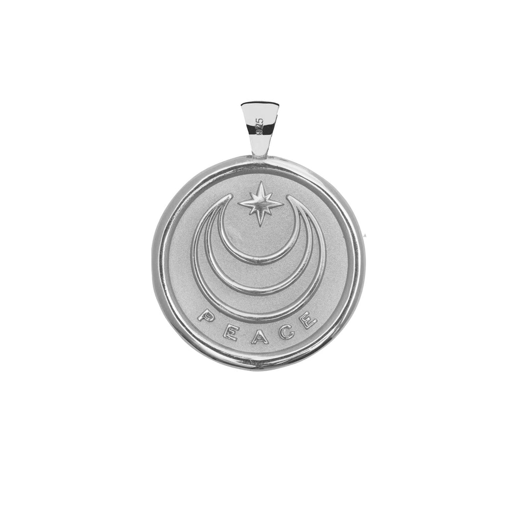 PEACE JW Original Pendant Coin in Silver