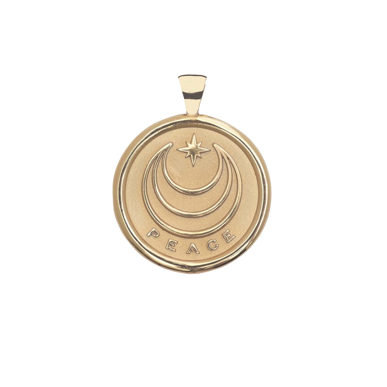 PEACE JW Original Pendant Coin in Solid Gold