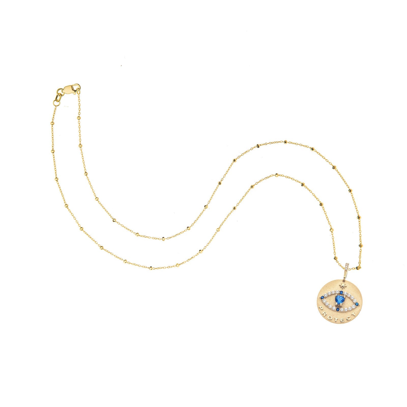 PROTECT Eye of Wisdom Pendant in Solid Gold