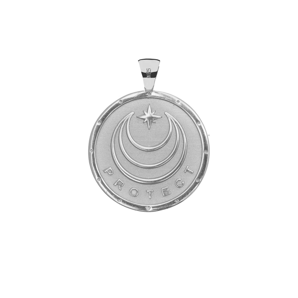 PROTECT JW Original Pendant Coin in Silver