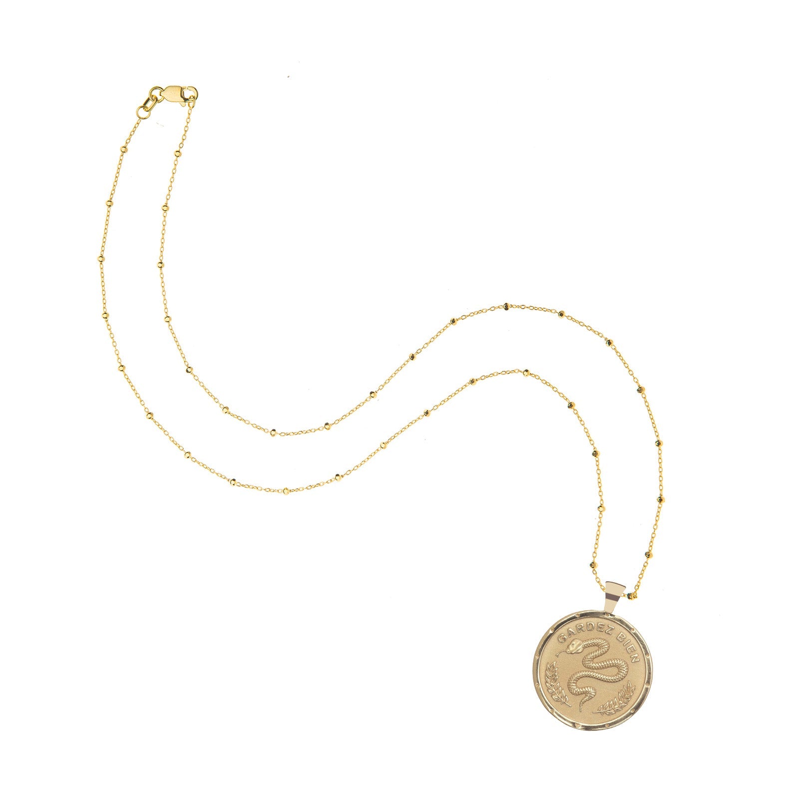PROTECT JW Original Pendant Coin in Solid Gold