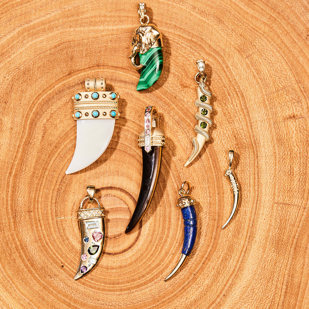 PROTECT 14k Mother of Pearl Tusk Pendant