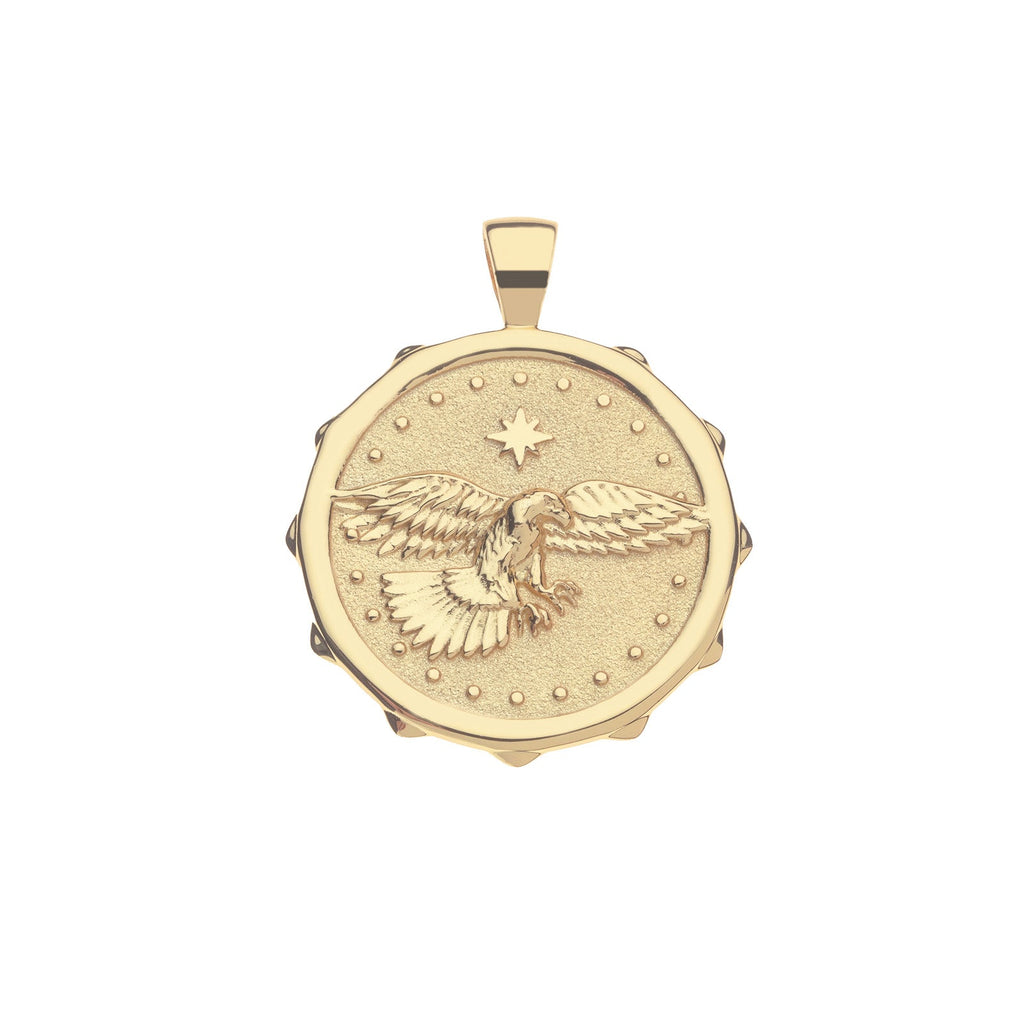 PROTECT Eagle JW Original Pendant Coin in Solid Gold