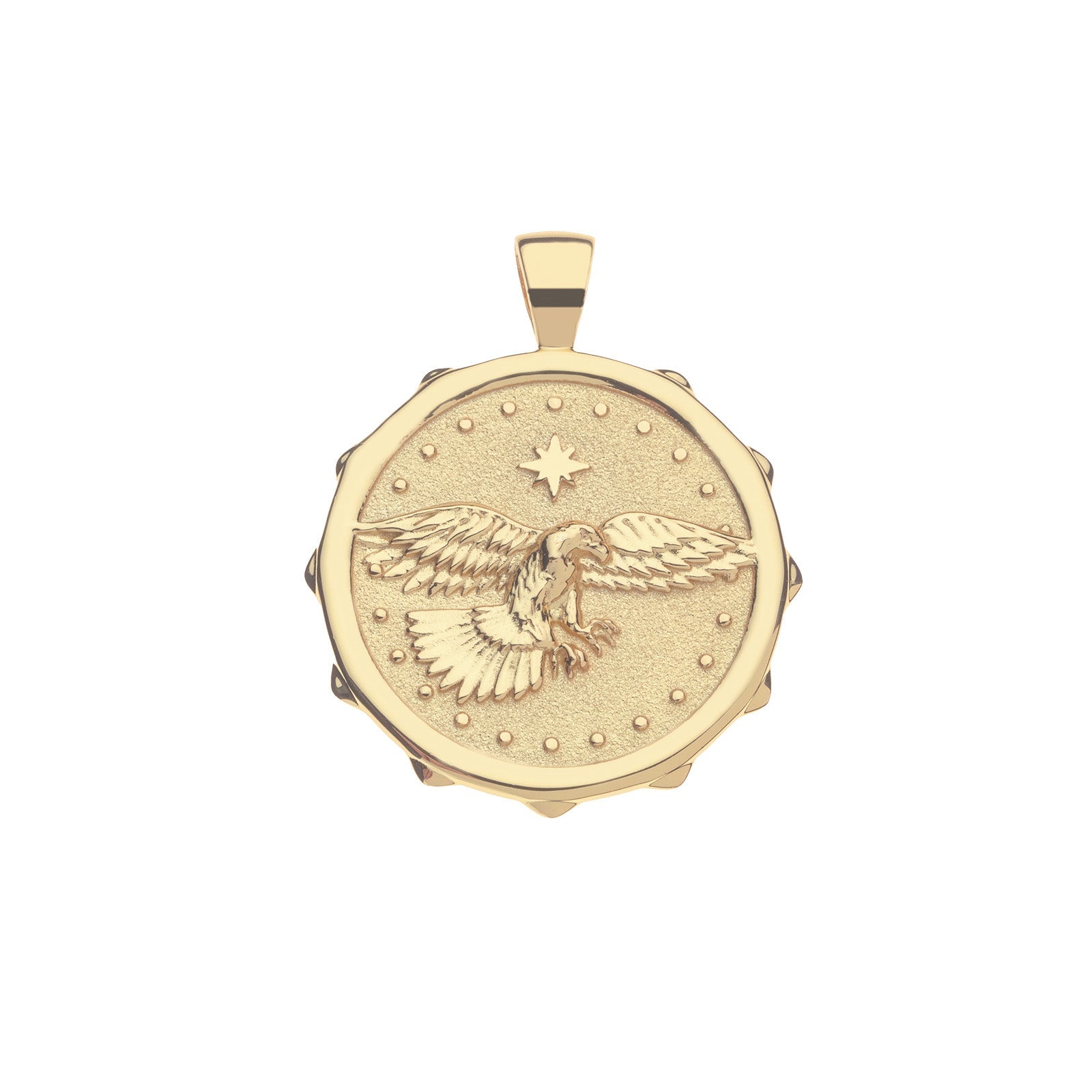 PROTECT Eagle JW Original Pendant Coin in Solid Gold