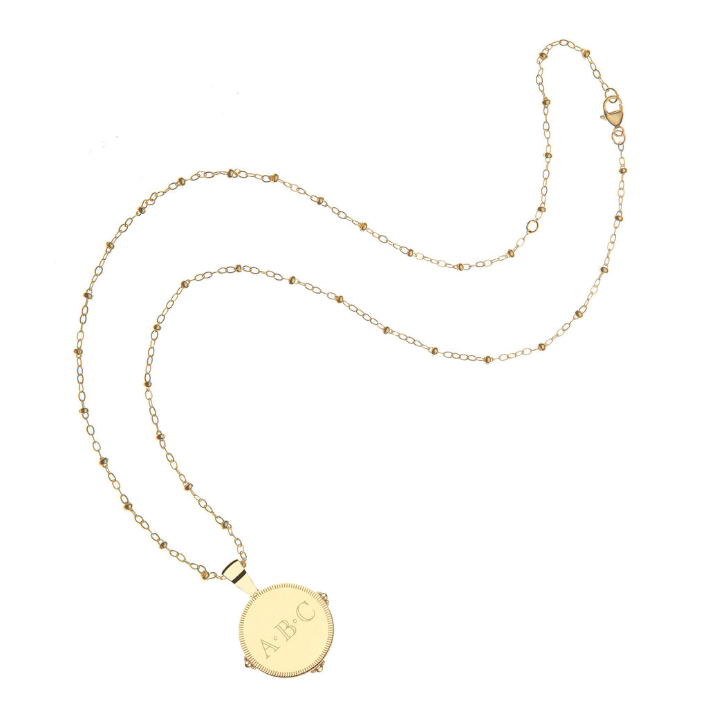 Personalized Petite Coin Pendant
