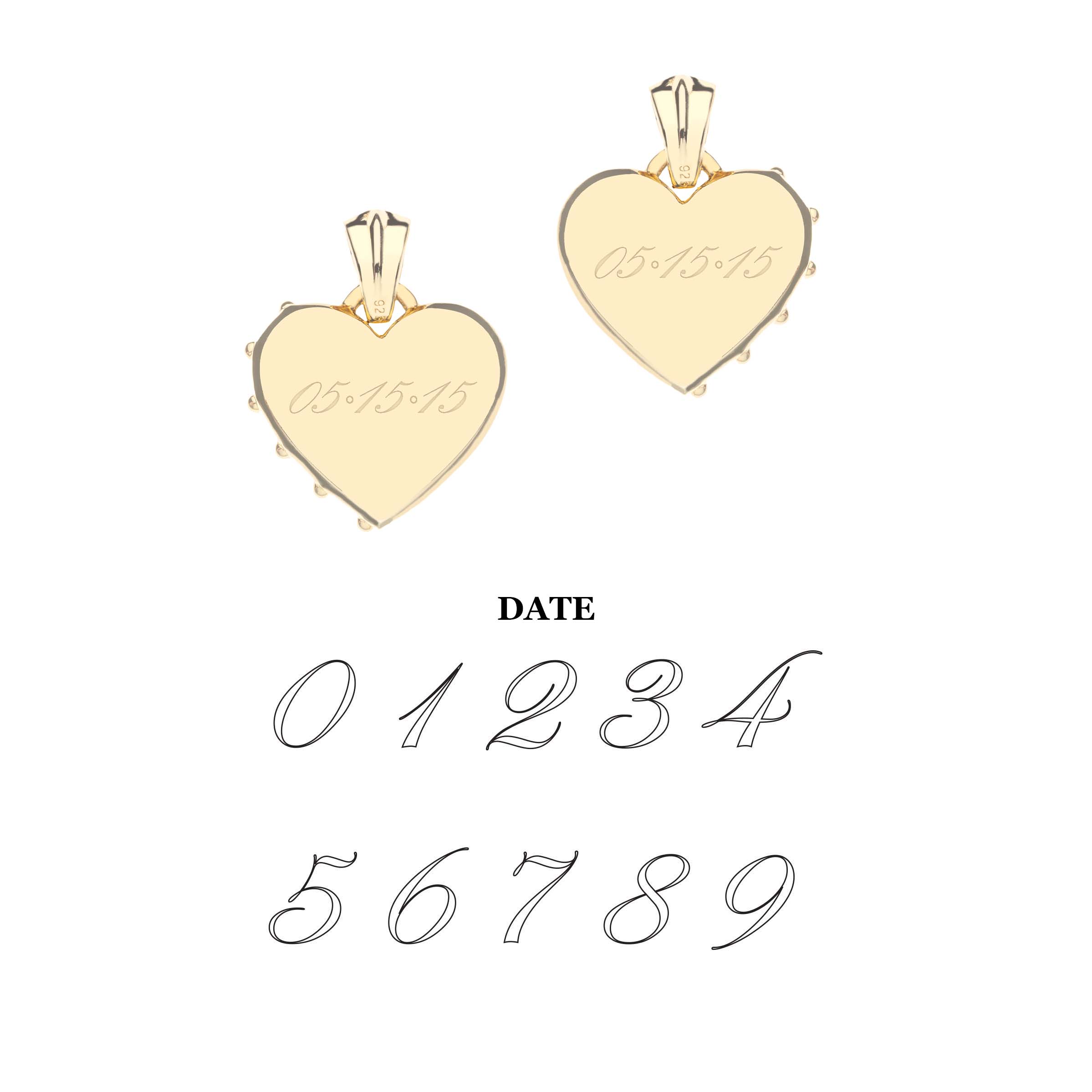 LOVE Half of My Heart Set of Two Pendants