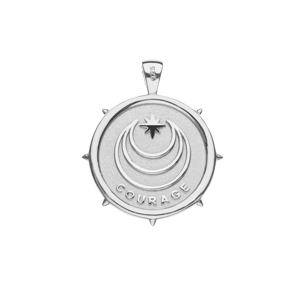 COURAGE JW Original Pendant Coin in Silver