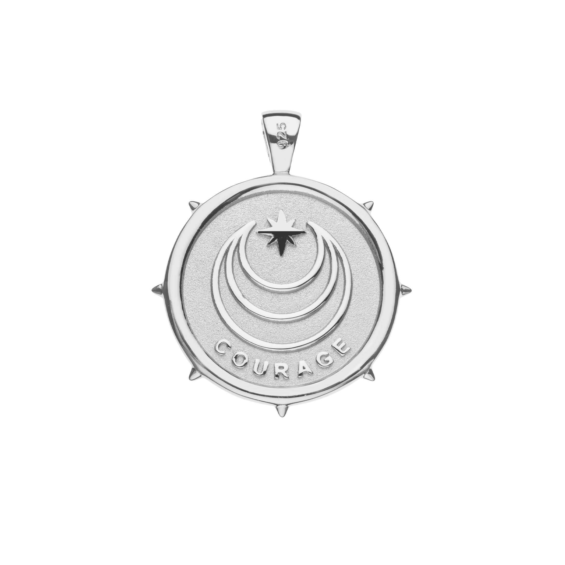 COURAGE JW Original Pendant Coin in Silver
