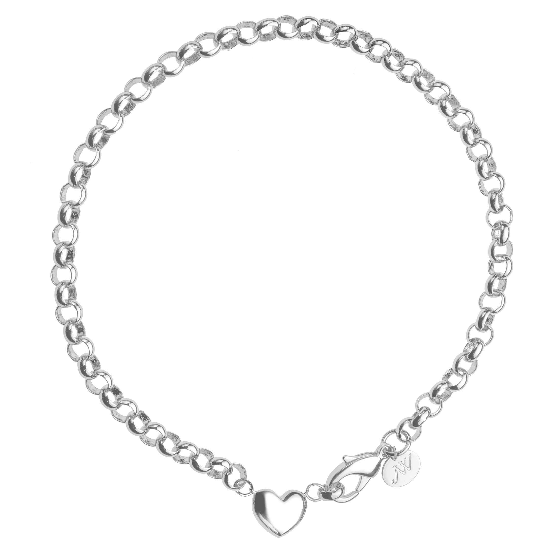 A Little Bit of LOVE Rolo Chain in Silver