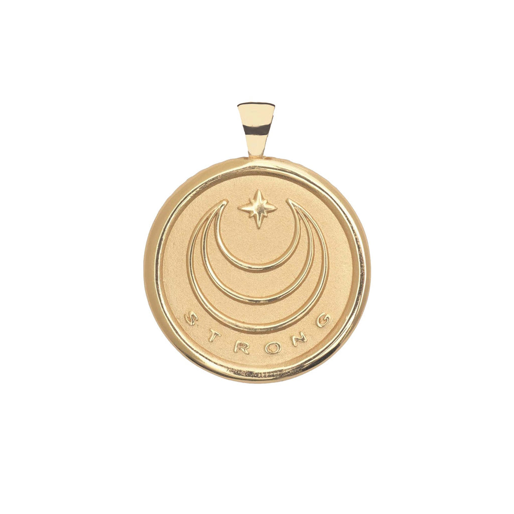 STRONG JW Original Pendant Coin (Anchor) in Solid Gold