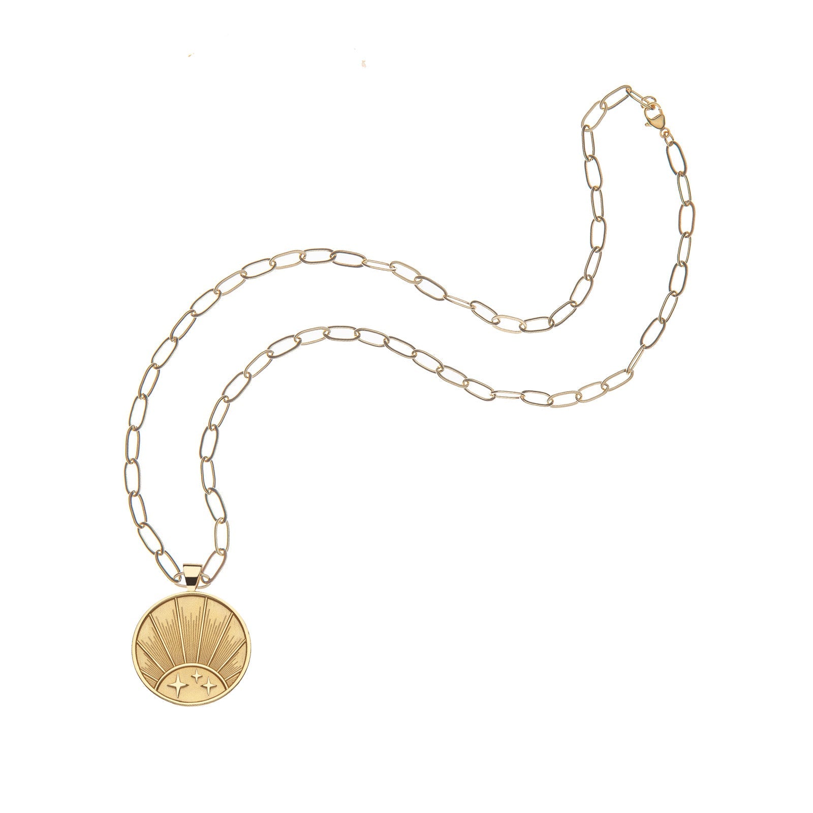 STRONG JW Small Pendant Coin (Rising Sun)