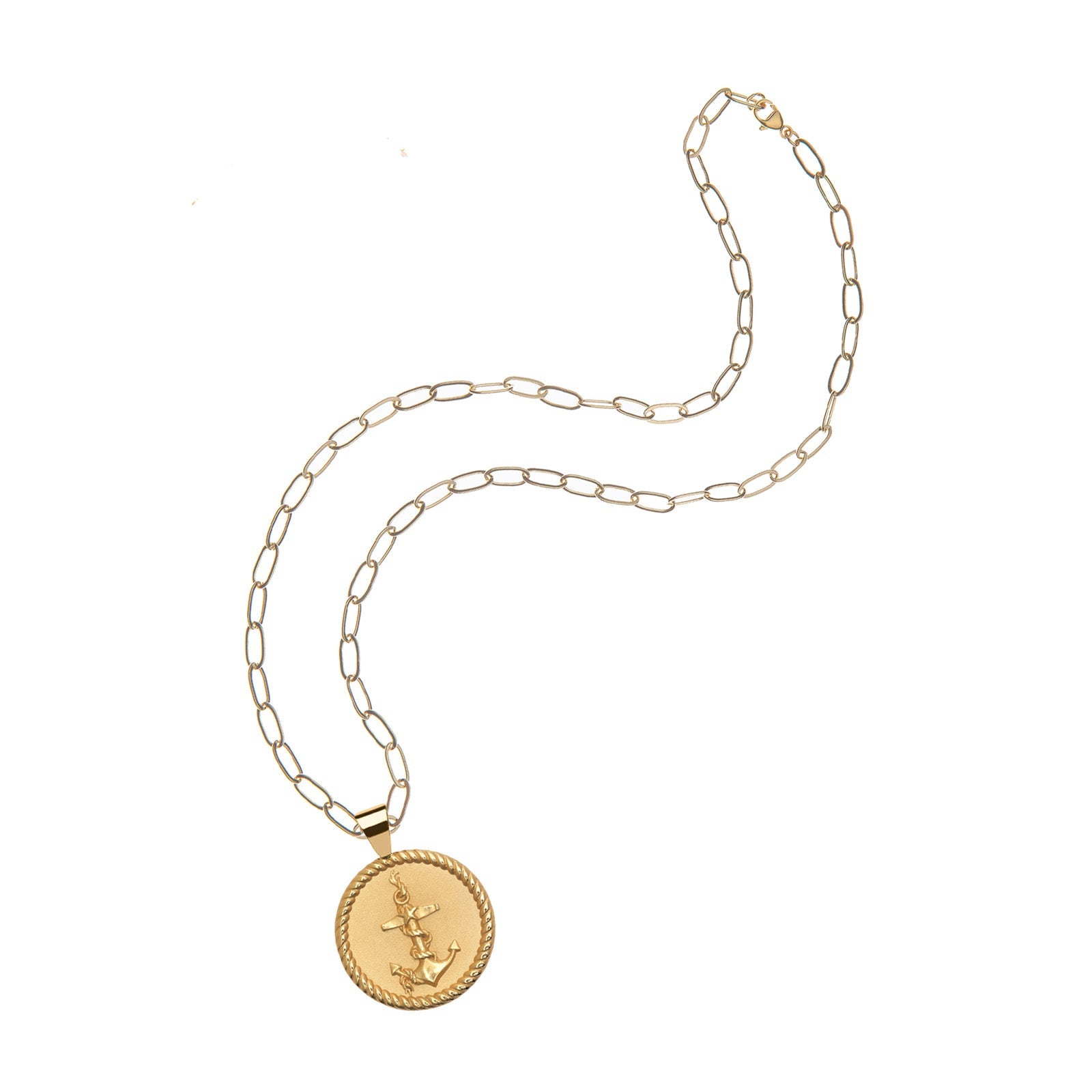 STRONG JW Small Pendant Coin (Anchor)