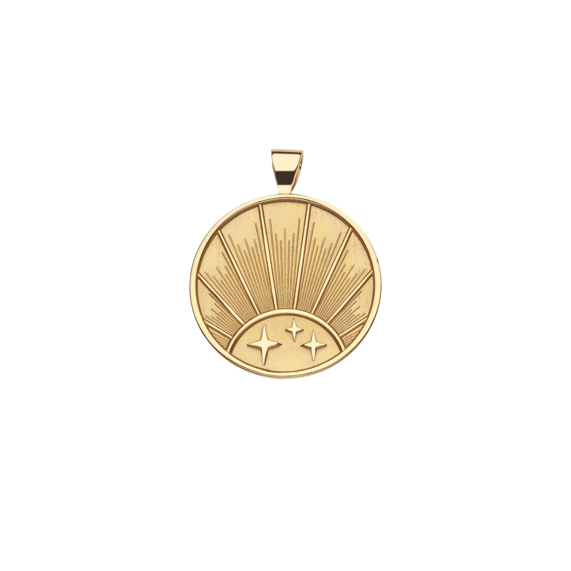 STRONG JW Small Pendant Coin (Rising Sun)