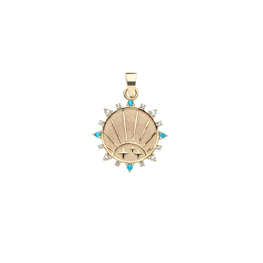 STRONG Petite Embellished Coin (Rising Sun)