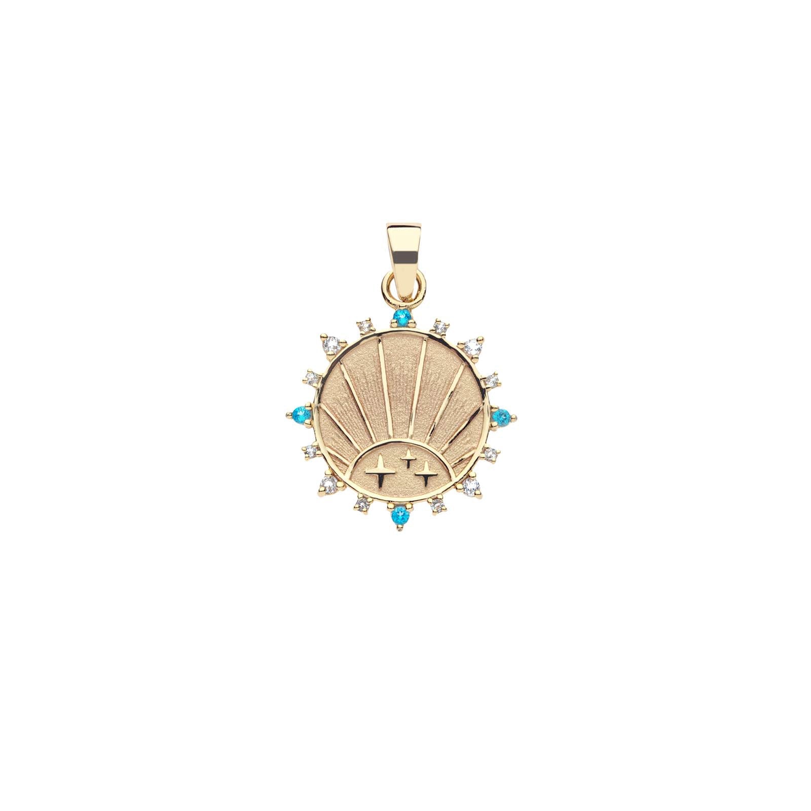 STRONG Petite Embellished Coin (Rising Sun)