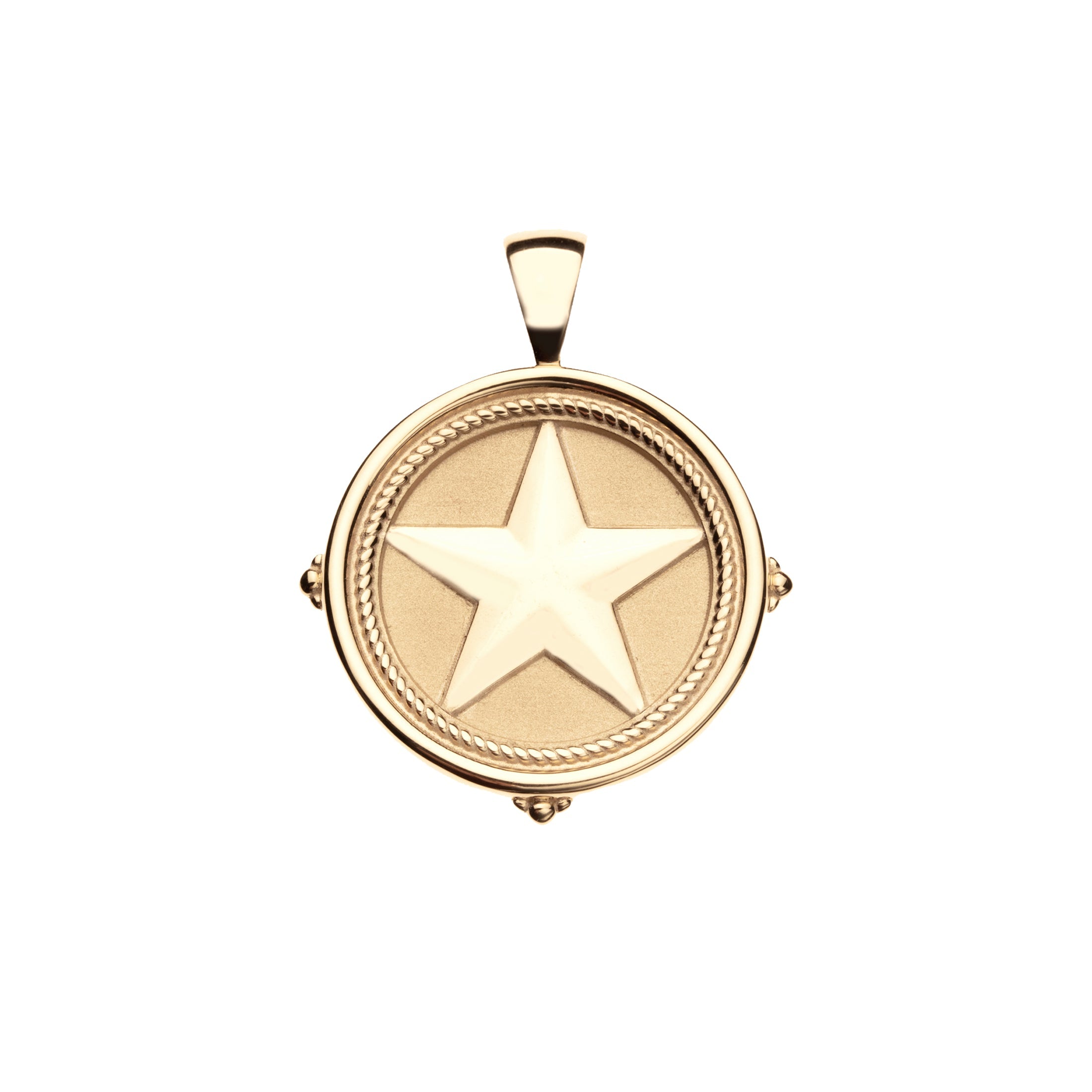 TEXAS JW Original Pendant Coin in Solid Gold