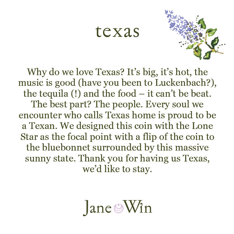 TEXAS JW Original Pendant Coin in Solid Gold
