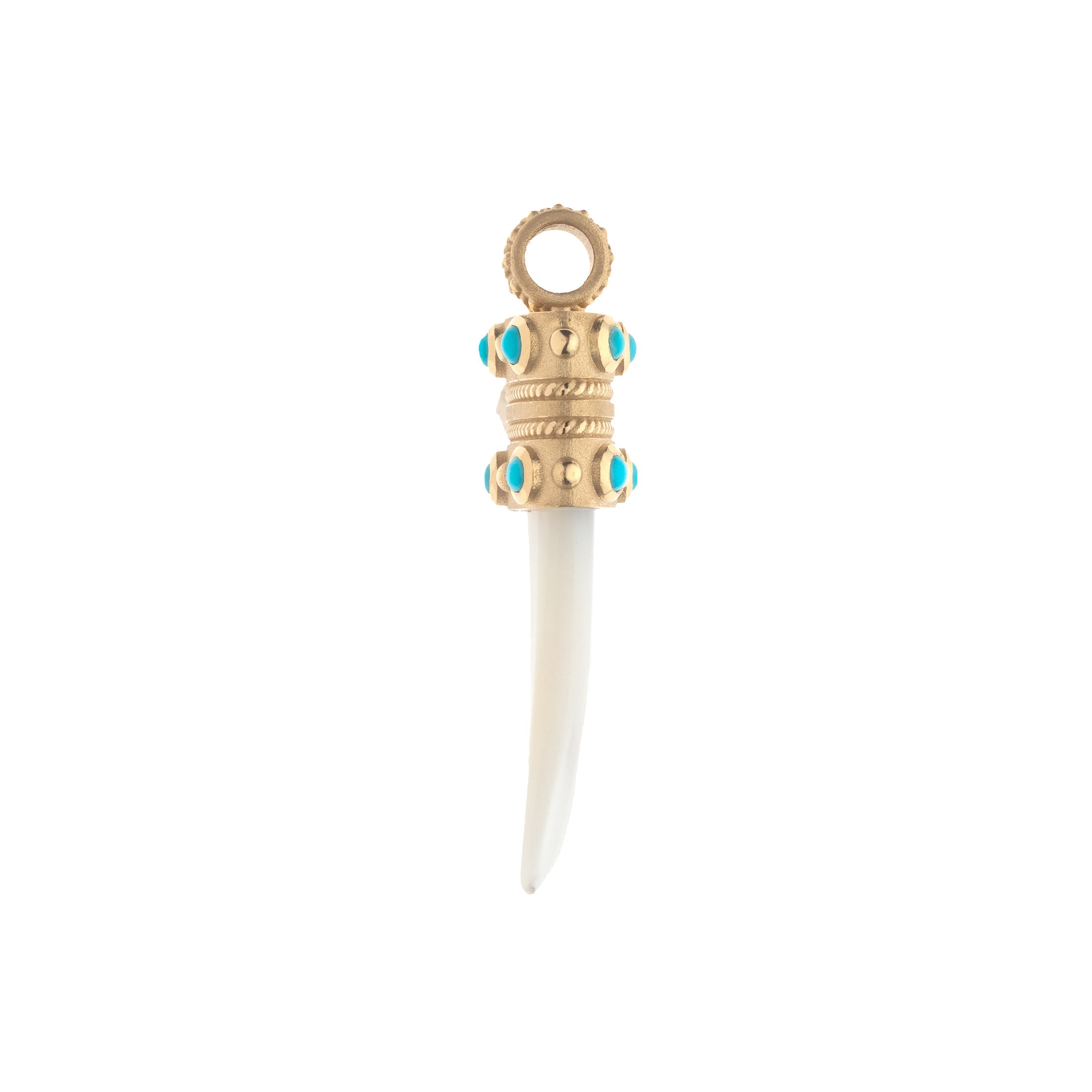 PROTECT 14k Mother of Pearl Tusk Pendant