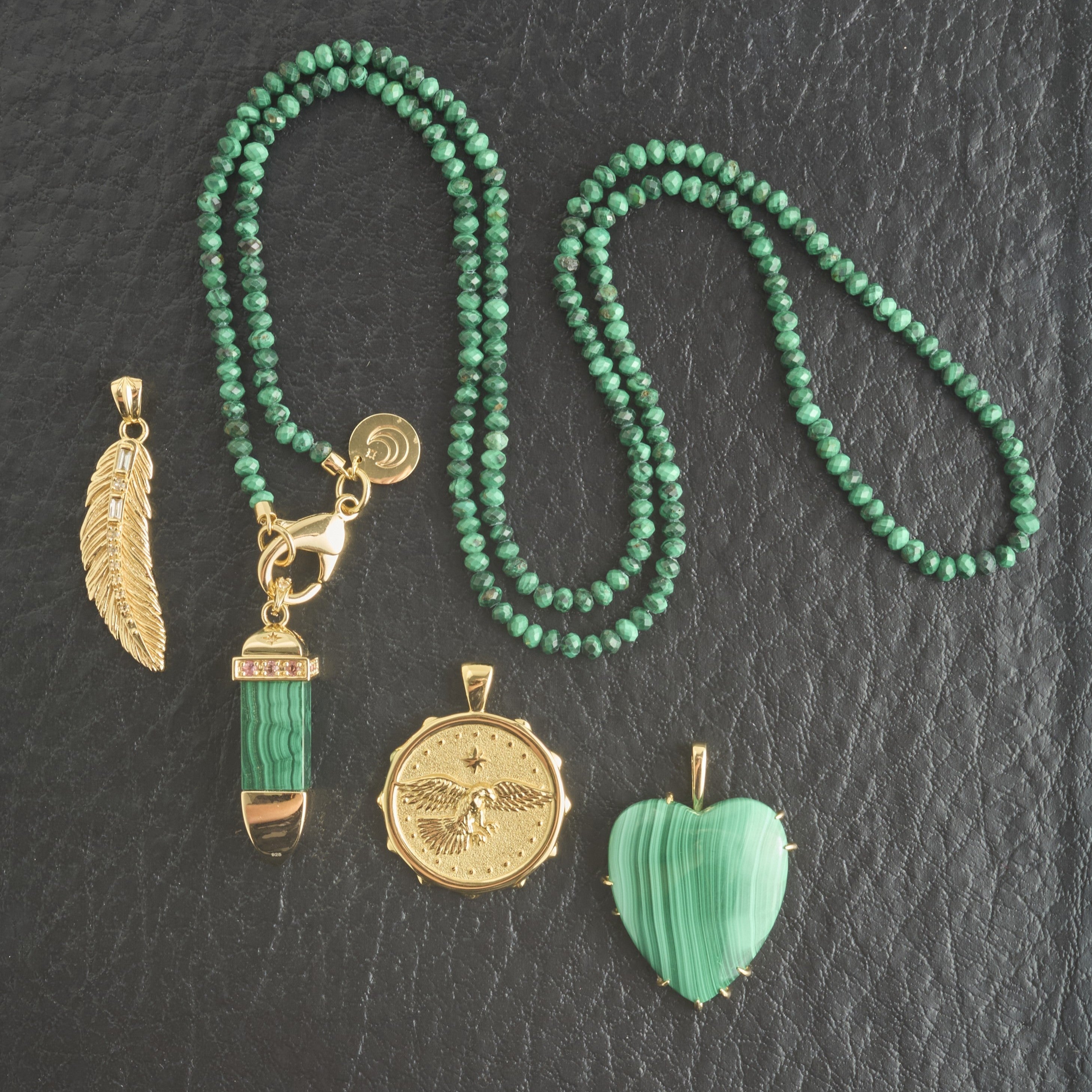 LUCKY Feather Pendant