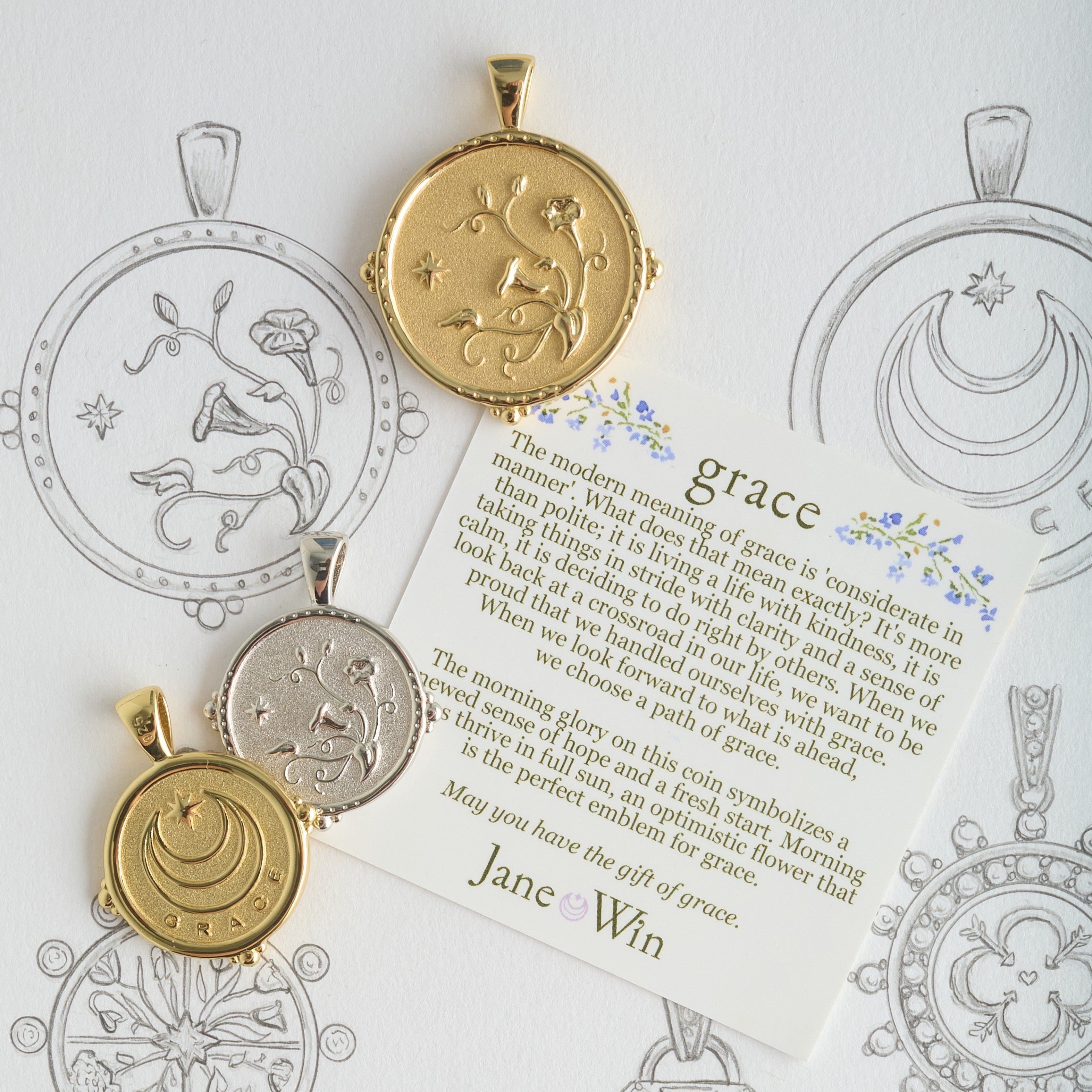 GRACE JW Original Pendant Coin