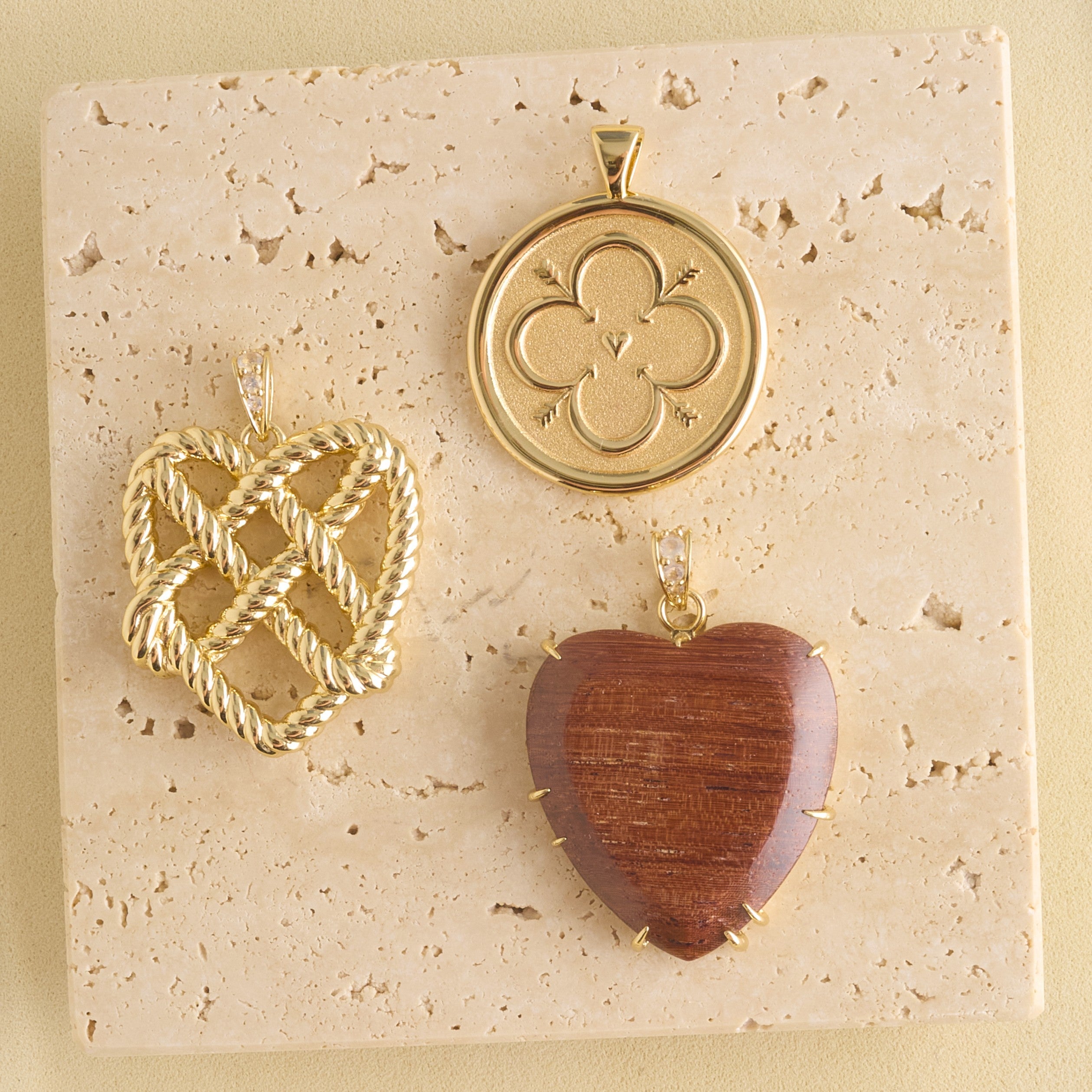 LOVE In a Knot Heart Pendant