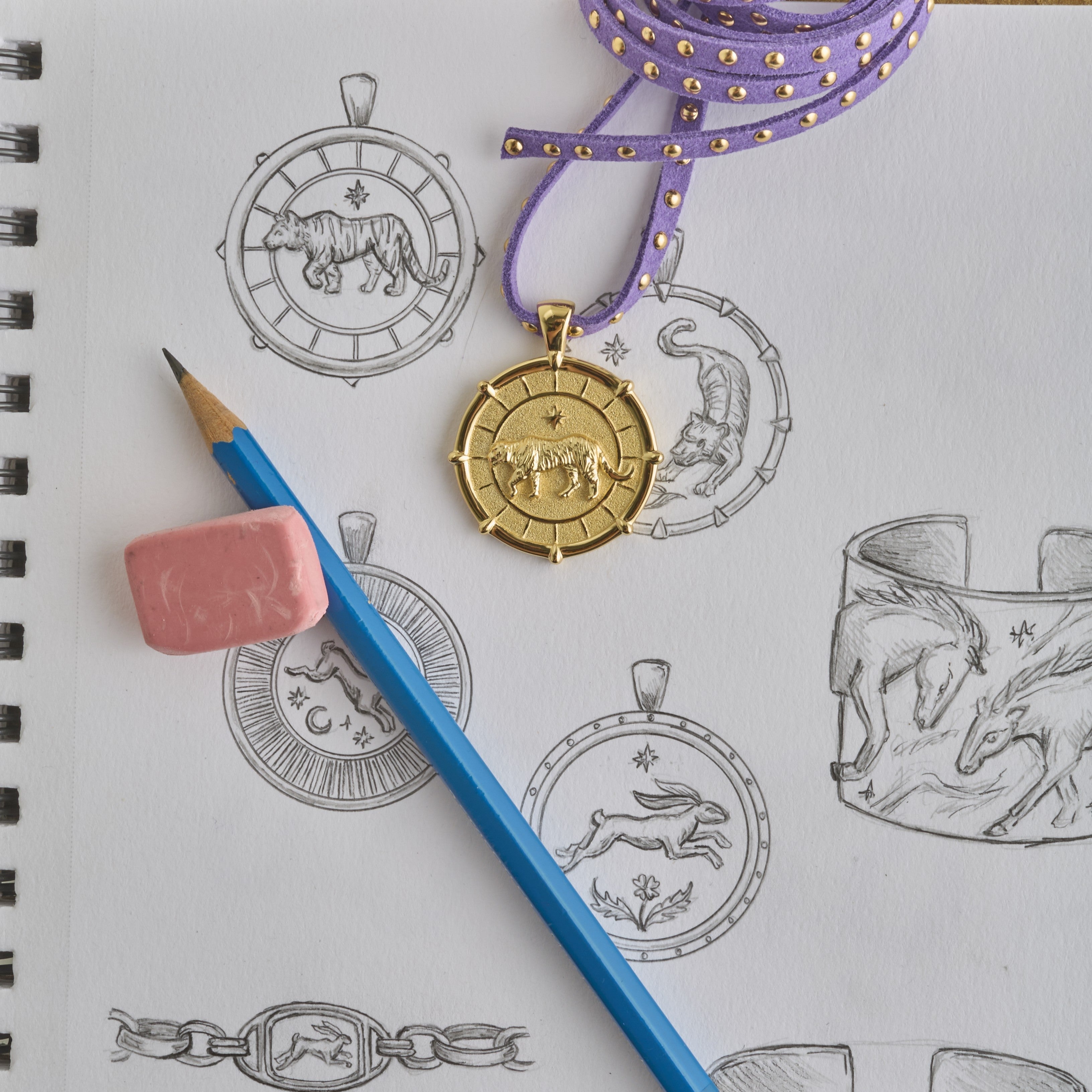 STRONG Tiger JW Original Pendant Coin