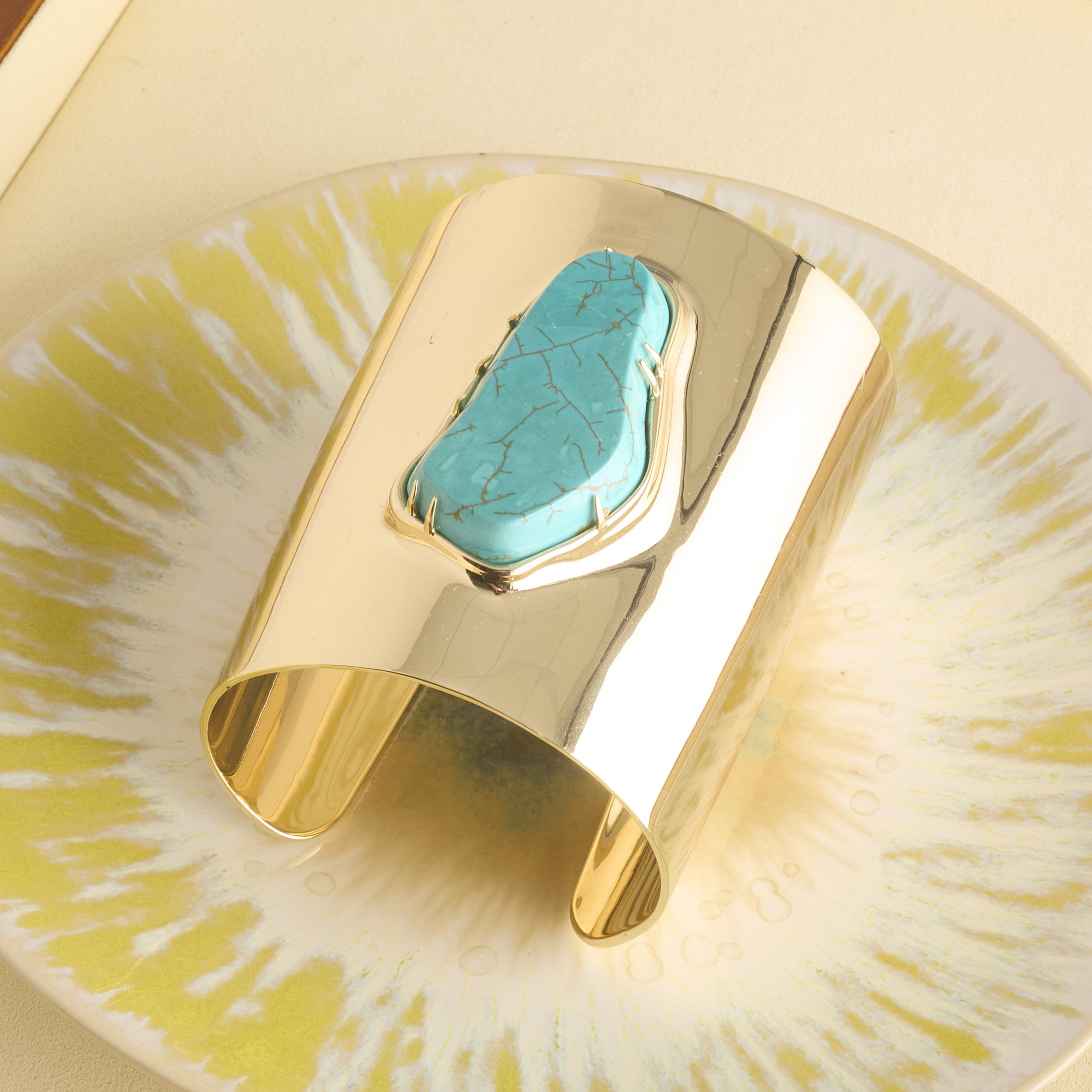 LUCKY Turquoise Nugget Cuff